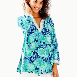 NWT Lilly Pulitzer Renato Sequin Tunic in Mint to Be
